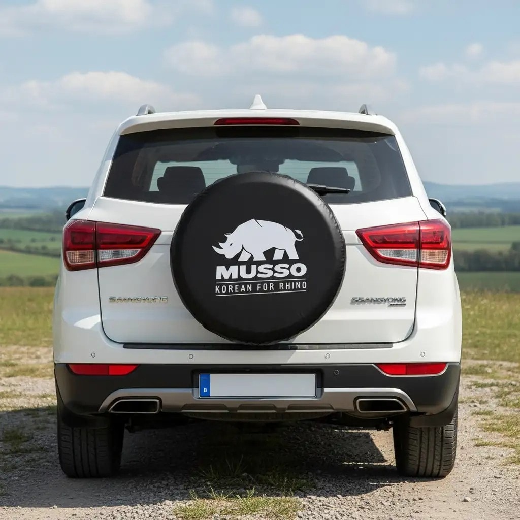 Musso Korean for Rhino Spare Wheel Tire Cover